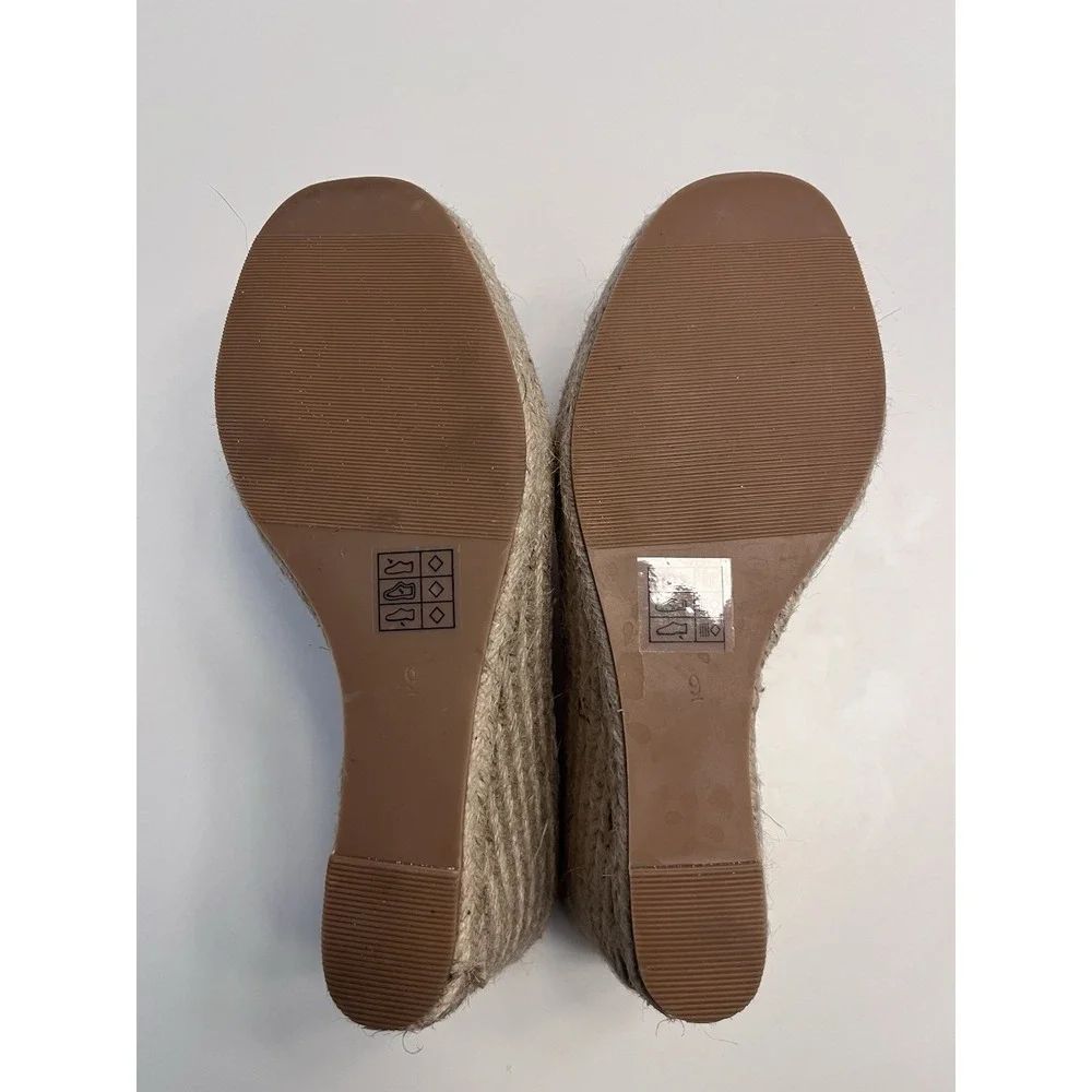 New TARYN By Taryn Rose Sz 9 Wedge Espadrille Pink Blush Vegan Suede Sandals
